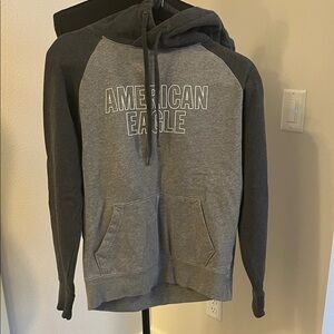 American Eagle Outfitters Two-Tone Gray Hoodie